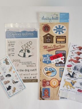 NWT Dogs Scrapbooking Sticker Lot